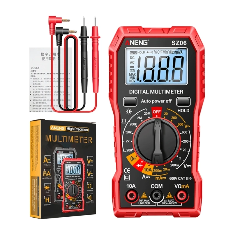 Мультиметр-тестер, ручка-детектор, Автоматический тестер, Ручка для измерения емкости, Инструмент для электрика, измеритель тока