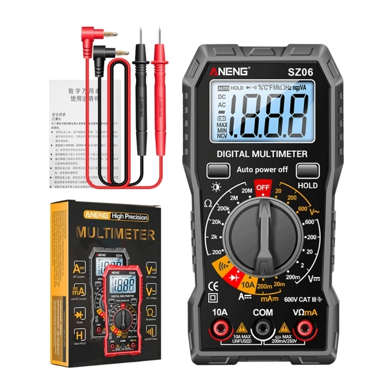 Мультиметр-тестер, ручка-детектор, Автоматический тестер, Ручка для измерения емкости, Инструмент для электрика, измеритель тока