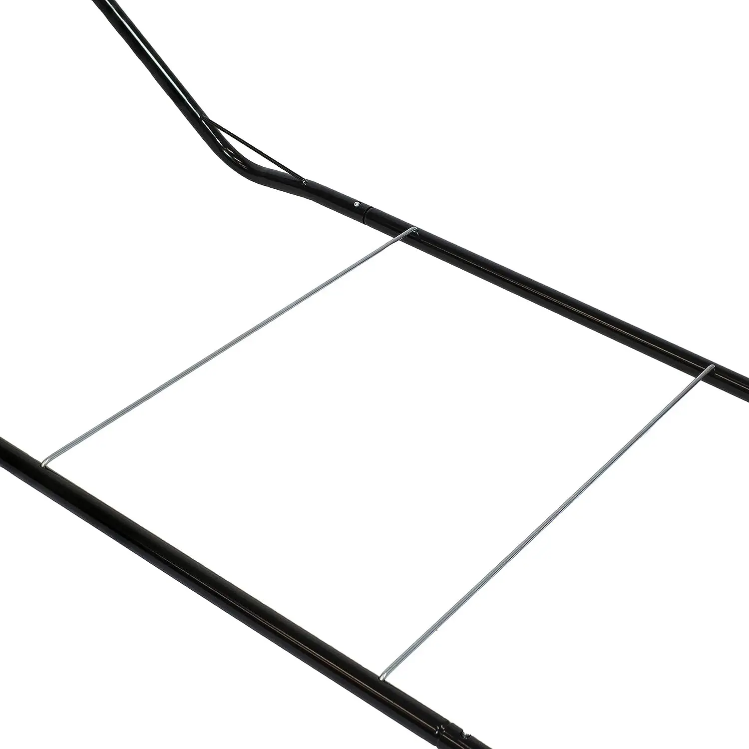 Переносная стальная подставка для гамака - для кемпинга и гамаков-перекладин - Грузоподъемность 330 фунтов - Черный